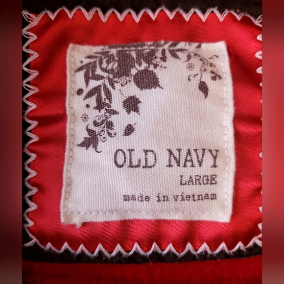 Old Navy Red Hooded Toggle Coat Large Red Exceptionally Nice Warm ♥️ - Picture 3 of 6